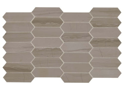 Marble Collection in Silver Screen Elongated Hex