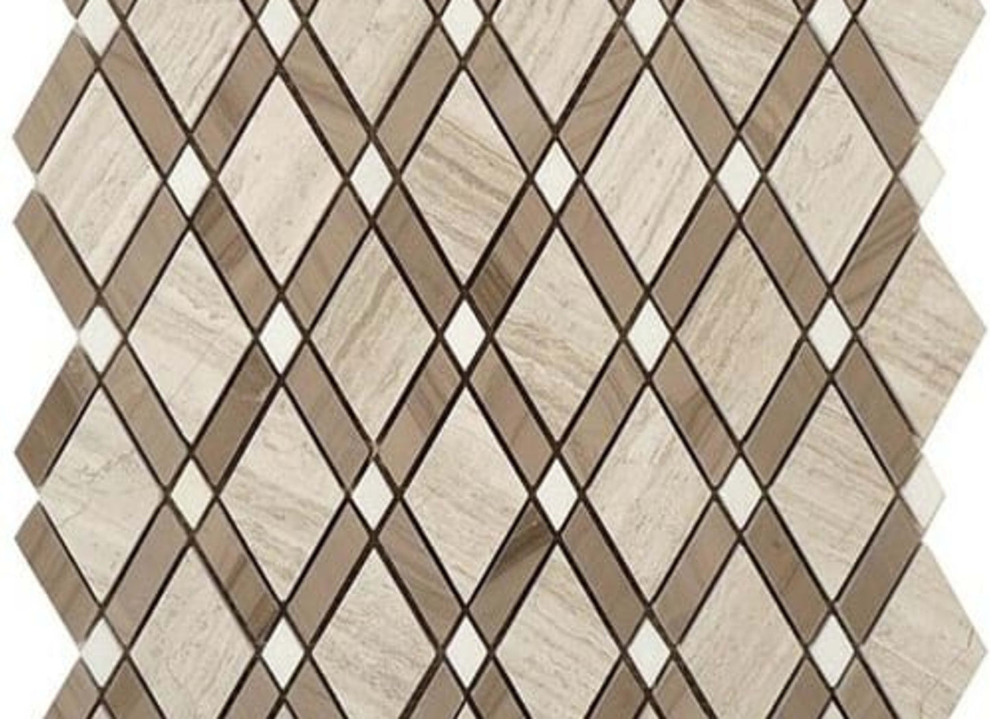 Diamond in Wooden White-Athen Gray-Thassos White