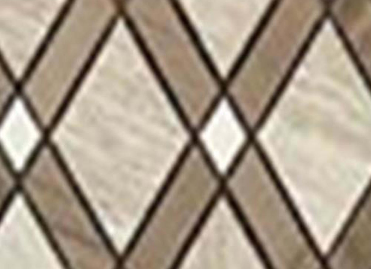 Diamond in Wooden White-Athen Gray-Thassos White Listello