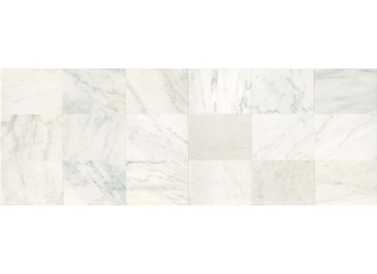 Marble Collection in First Snow Elegance 12x24 Honed