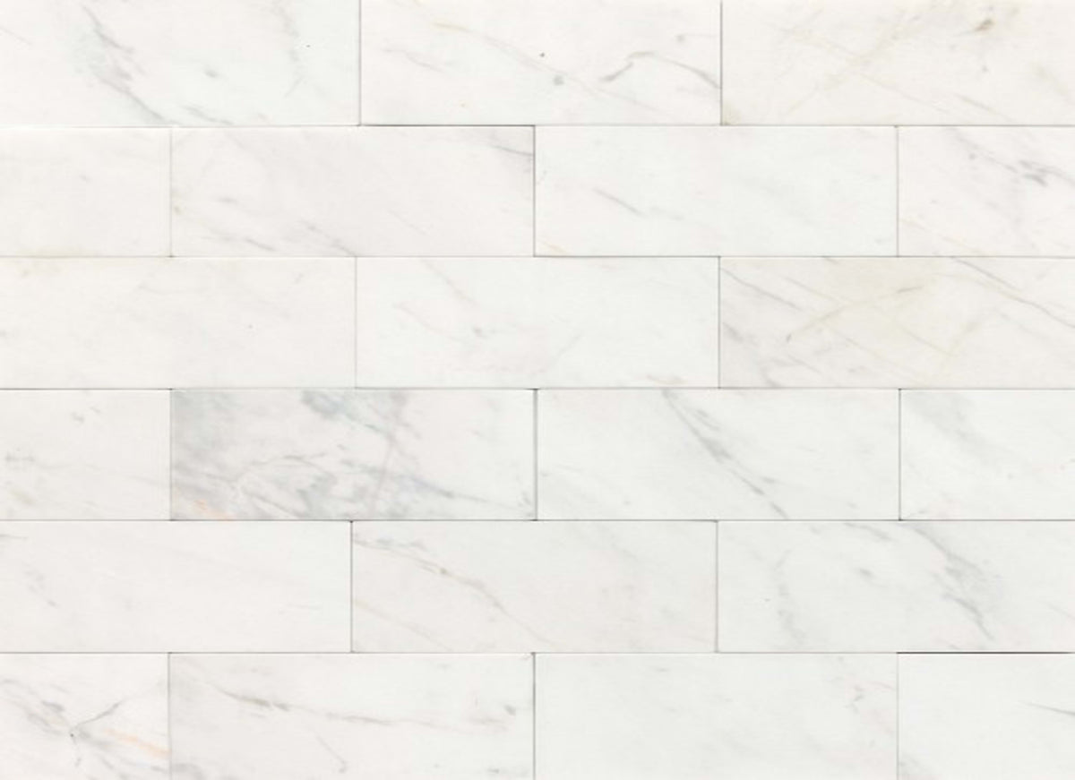 Marble Collection in Contempo White 3x6 Polished