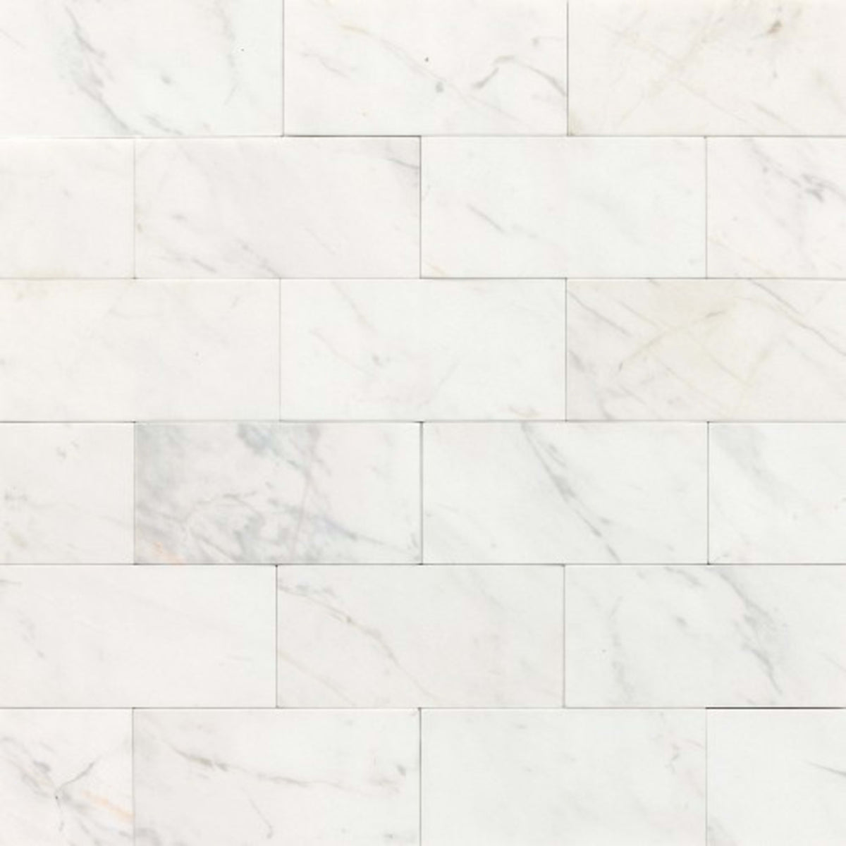 Marble Collection in Contempo White 3x6 Polished Natural Stone