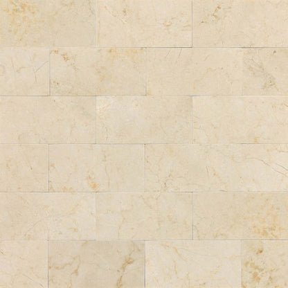 Marble Collection in Crema Marfil Classico 3x6 Honed Natural Stone