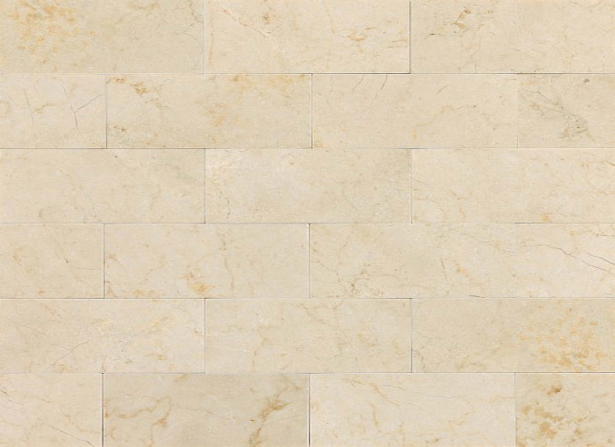 Marble Collection in Crema Marfil Classico 3x6 Honed