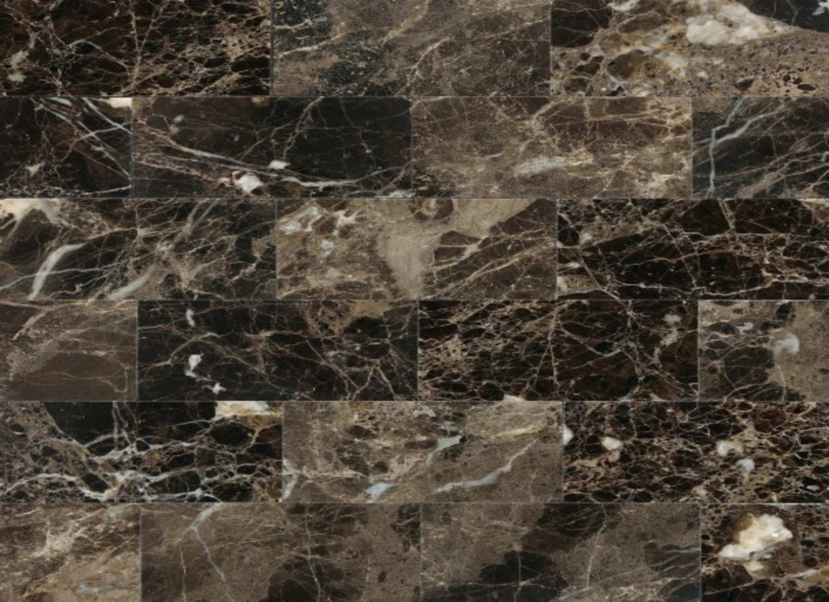 Marble Collection in Emperador Dark 3x6 Polished
