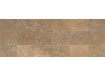 Travertine Collection in Noce 12x12 Textured