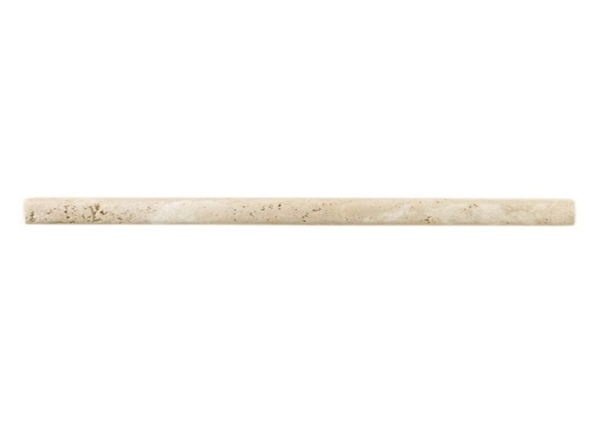 Travertine Collection in Mediterranean Ivory Decorative .75x12