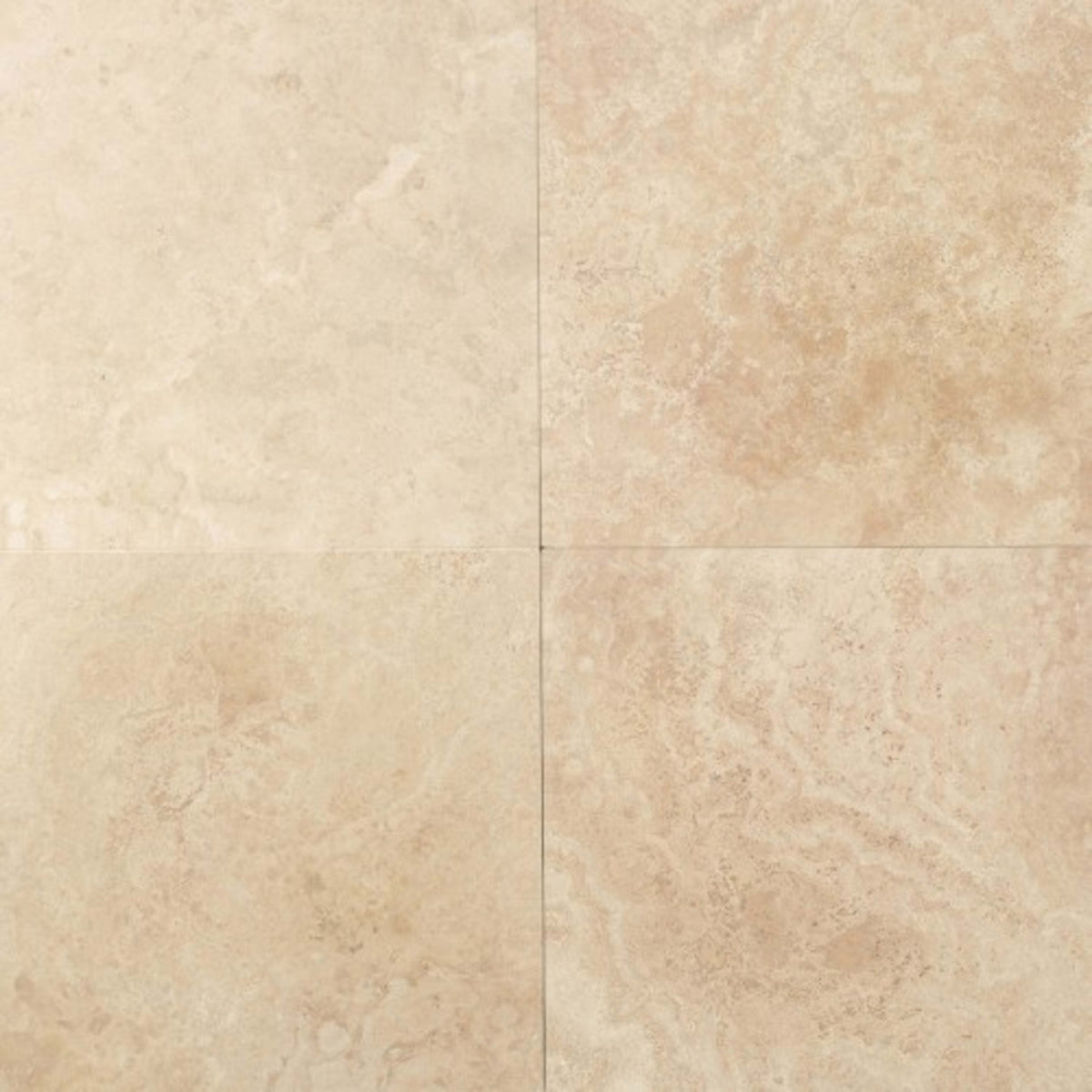 Travertine Collection in Mediterranean Ivory 18x18 Honed Natural Stone