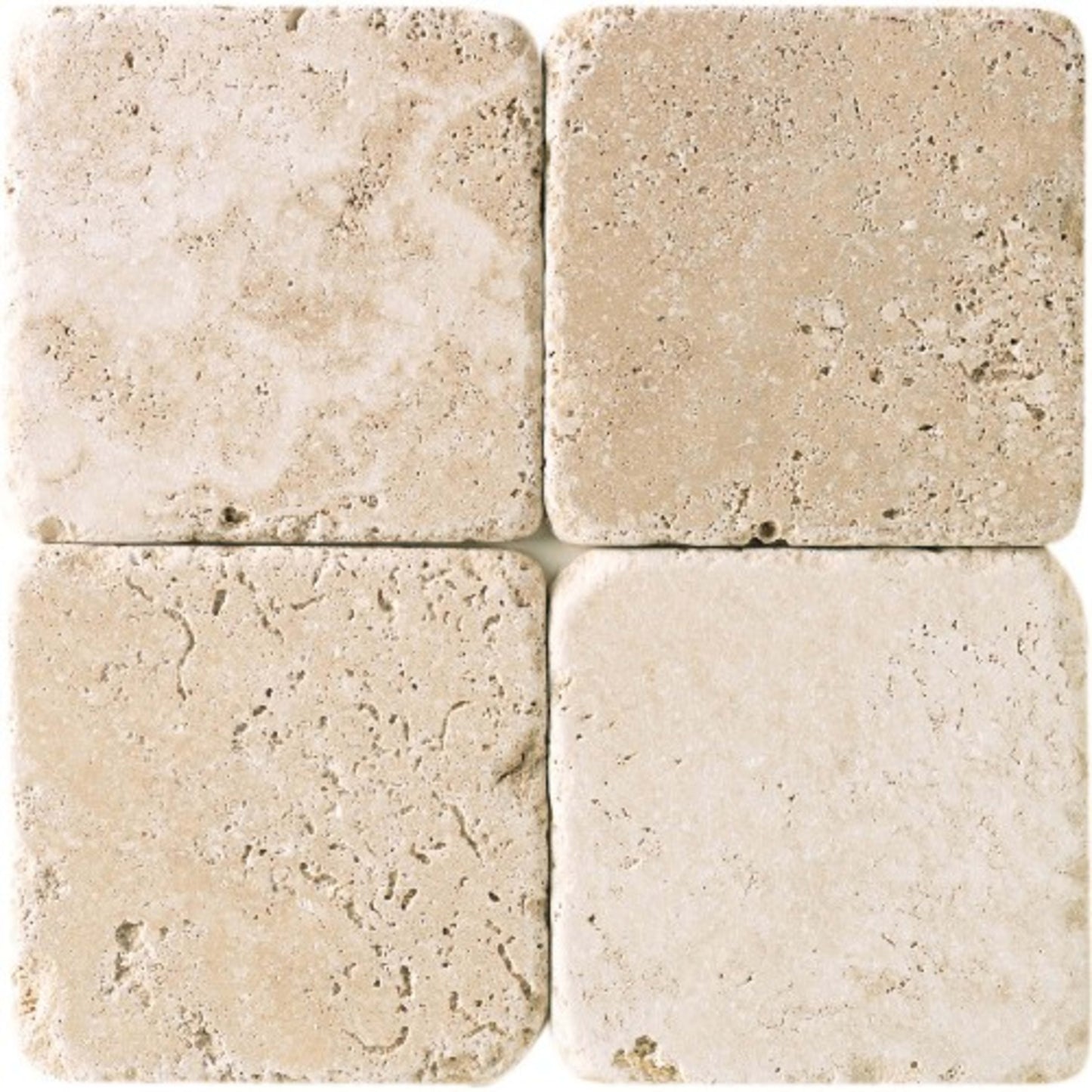 Travertine Collection in Mediterranean Ivory 4x12 Textured Natural Stone