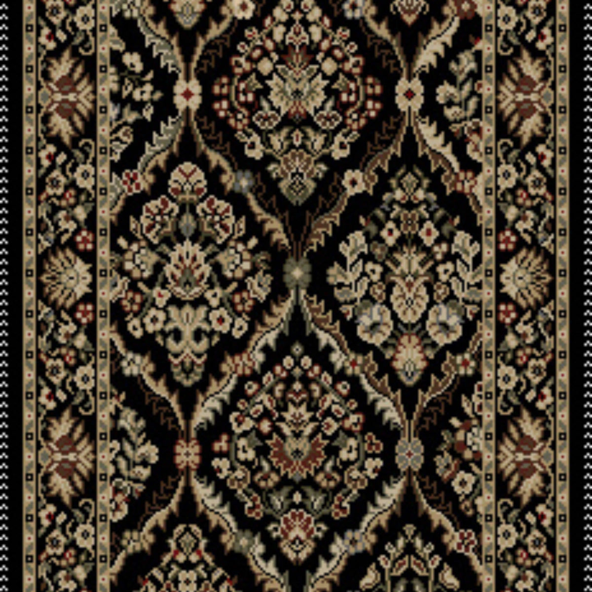 Da Vinci Runner in Nero Carpet
