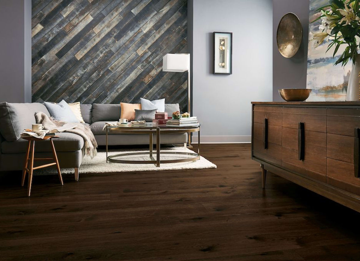 TimberBrushed Bronze  White Oak Engineered in Seaside Perfect 5"