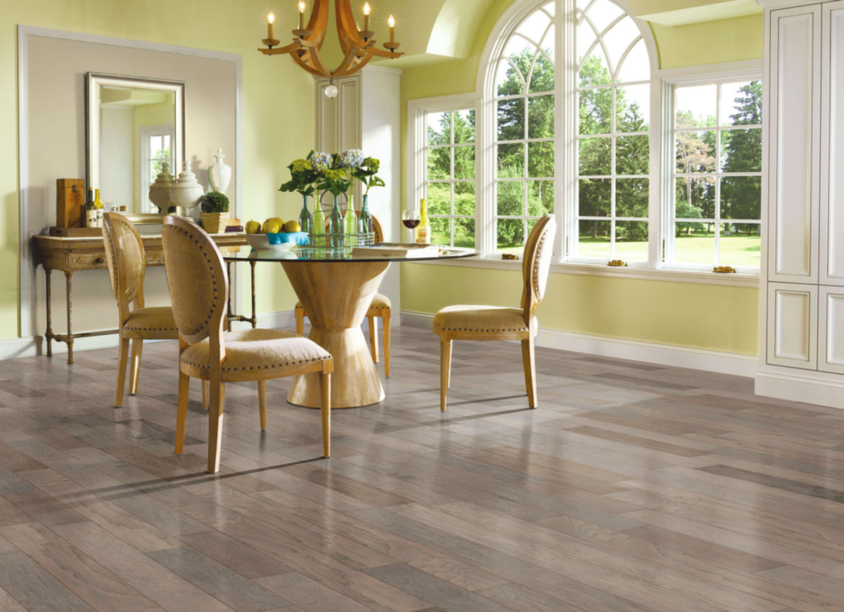 American Scrape Hickory Engineered in Northern Twilight
