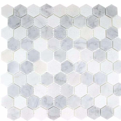 Excalibur in Timber Wolf 1 1/4" Hexagon Natural Stone