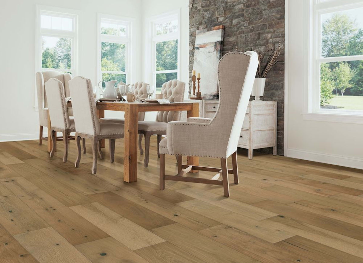 Nature's Canvas White Oak Engineered in Artful Beige 9.07"