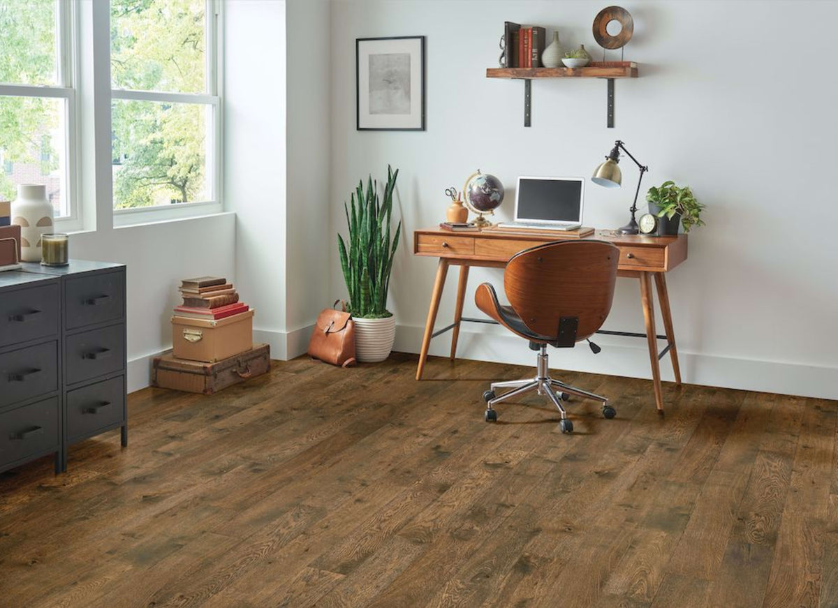 TimberBrushed Bronze  White Oak Engineered in Cool Interior 5"