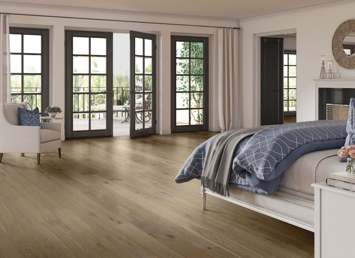 TimberBrushed Gold  Hickory Engineered in Deep Etched Mountain Retreat 7.48"