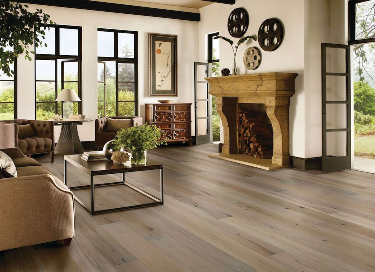 TimberBrushed Platinum  White Oak Engineered in Stormy Shade 9.056"