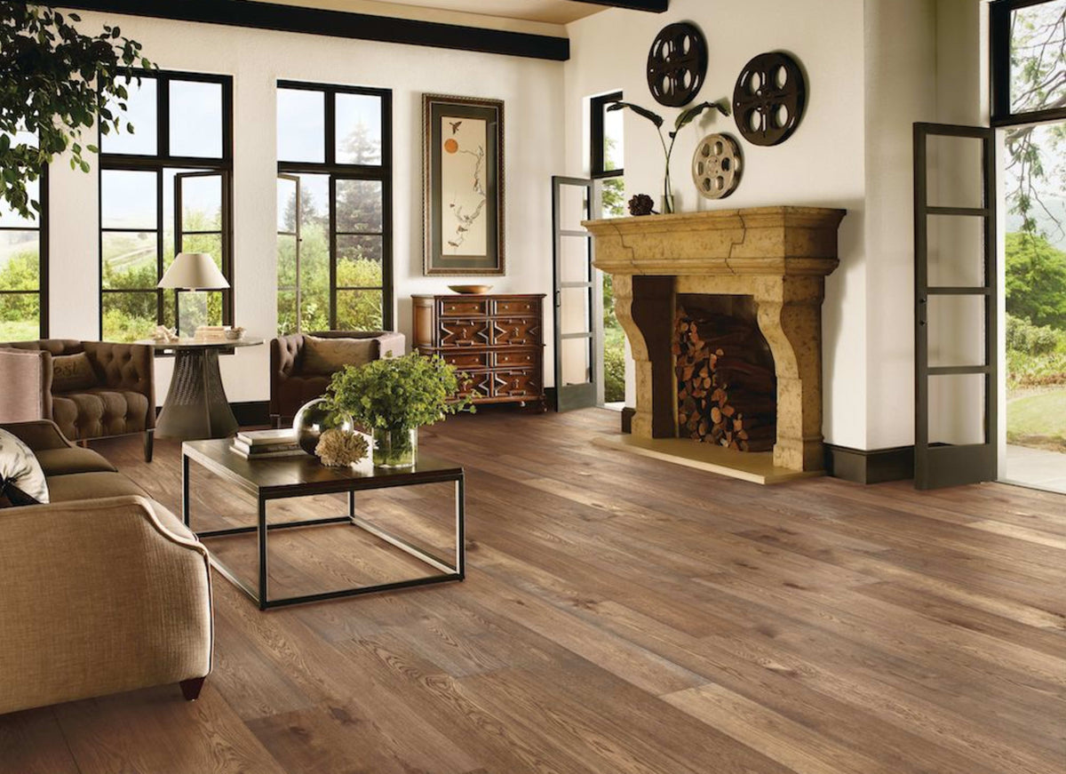 TimberBrushed Platinum  White Oak Engineered in Decadent Tan 9.056"