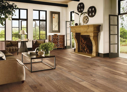 TimberBrushed Platinum  White Oak Engineered in Decadent Tan 9.056"
