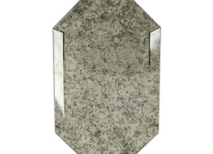 Elongated Beveled Hexagon in Hexagon Antique Mirror