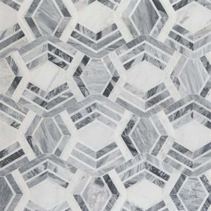 Encore in Encore Canta - White Cararra  Bardiglio Natural Stone