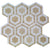 Evo Hex in Crema  Thassos Natural Stone