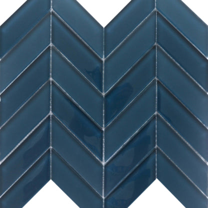 Edge in Navy Glass Tile