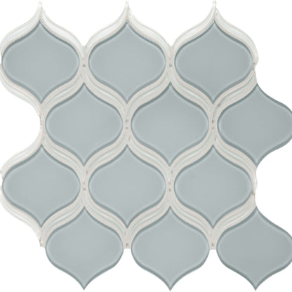 Element in Cloud Arabesque Mosaic Glass Tile