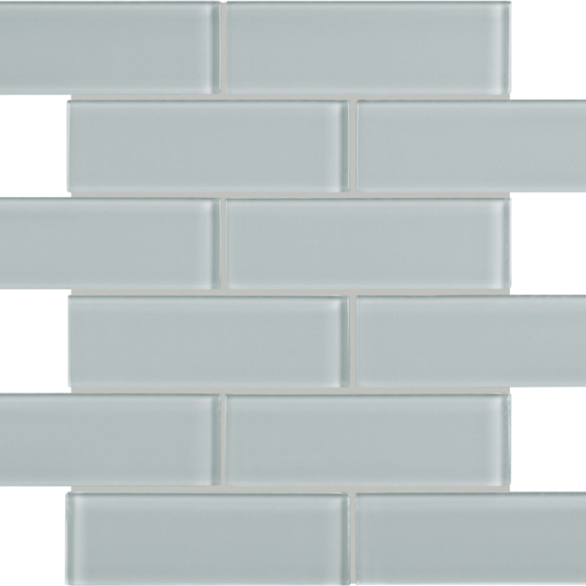 Element in Cloud Brick Mosaic 2x6 Glass Tile