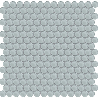 Element in Cloud Penny Round Mosaic Glass Tile