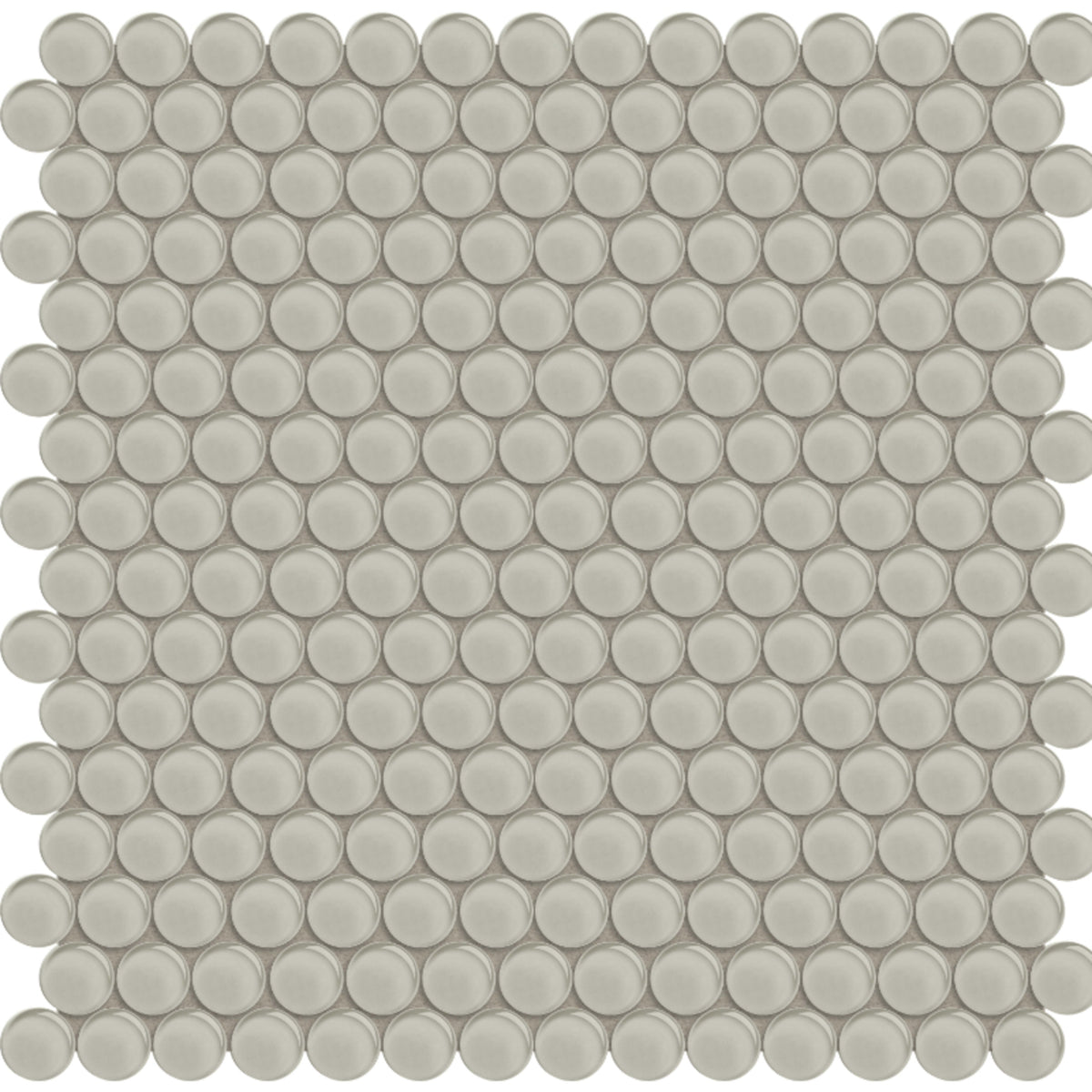 Element in Earth Penny Round Mosaic Glass Tile