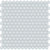 Element in Ice Penny Round Mosaic Glass Tile