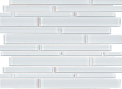 Element in Ice Random Strip Mosaic