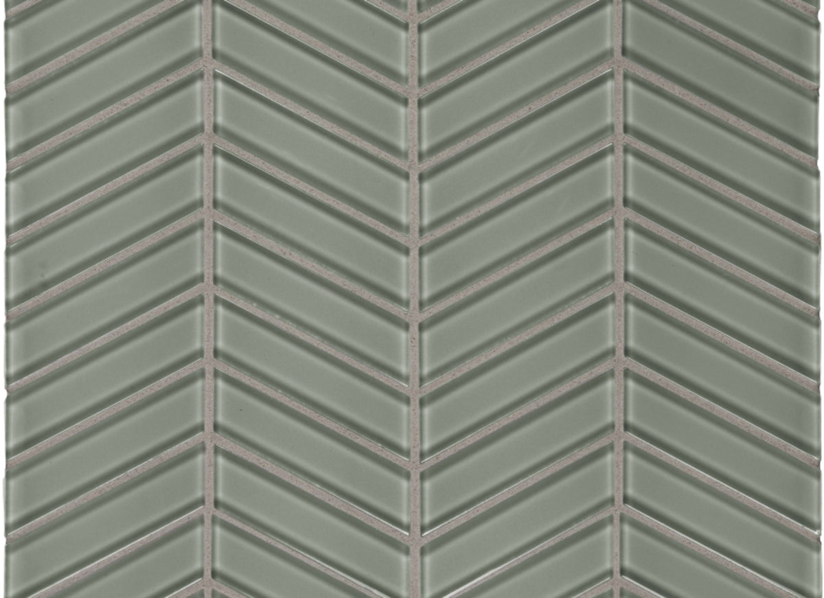 Element in Smoke Chevron Mosaic