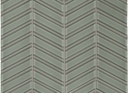 Element in Smoke Chevron Mosaic