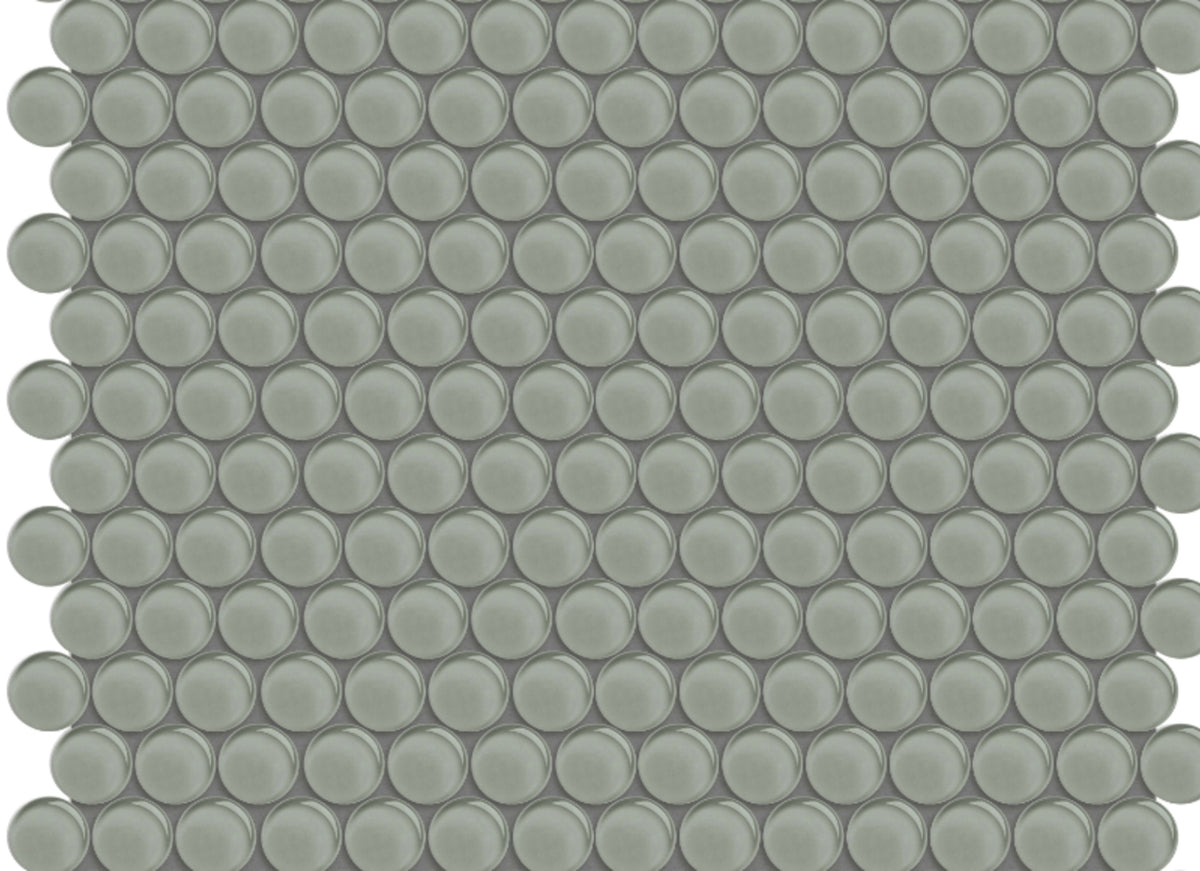 Element in Smoke Penny Round Mosaic