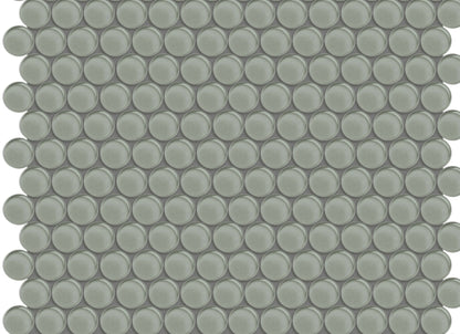 Element in Smoke Penny Round Mosaic