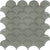 Element in Smoke Scallop Mosaic Glass Tile