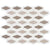 Garden Party in Espresso Tan 2x3 Diamond Natural Stone