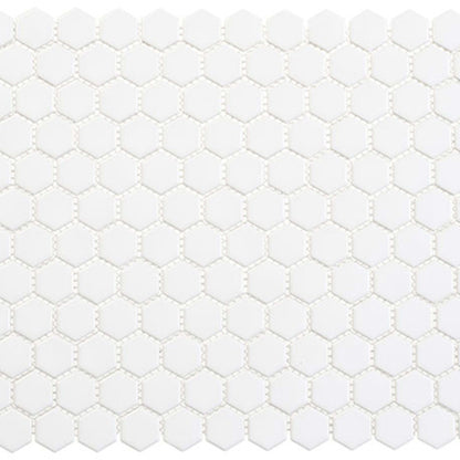 Freedom Avenue Collection - 3/4" Hex in United Dove Glass Tile