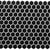 Freedom Avenue Collection - 3/4" Hex in Pitch Raven Glass Tile