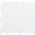 Freedom Avenue Collection - 2" Hex in United Dove Glass Tile