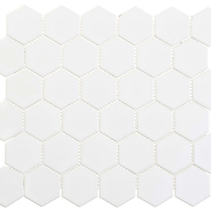Freedom Avenue Collection - 2" Hex in Liberty Pure Glass Tile