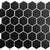 Freedom Avenue Collection - 2" Hex in Pitch Raven Glass Tile