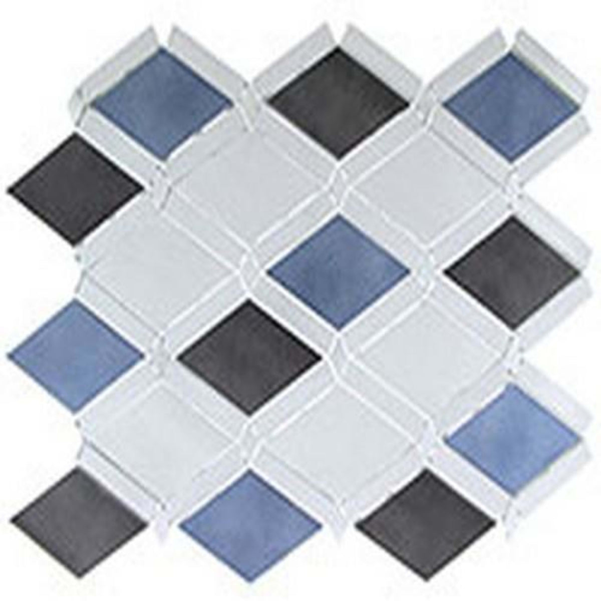 Falling Star in Sleek Ceylon Aluminum Mix 2 1/8x3 5/8 Tile