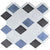 Falling Star in Sleek Ceylon Aluminum Mix 2 1/8x3 5/8 Tile