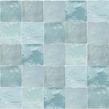 Flash in Light Blue 5x5 Tile