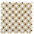 Flower in Crema Marfil-Emperador Dark-Thassos White Natural Stone