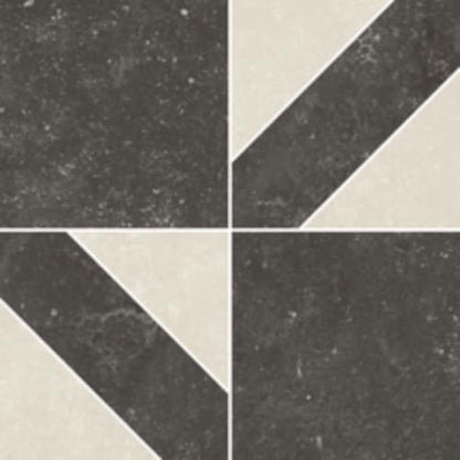 BlueRun in Black White Tile