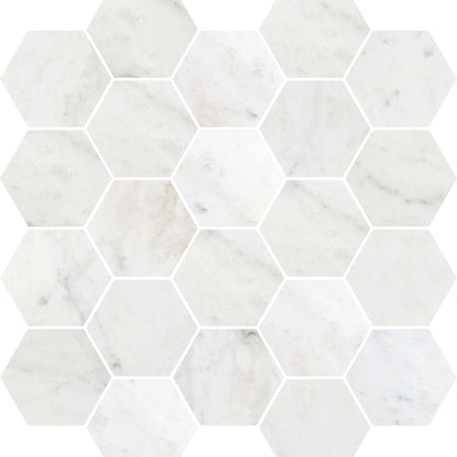 Premier Marble in Casablanca Honed M3x3hex Natural Stone